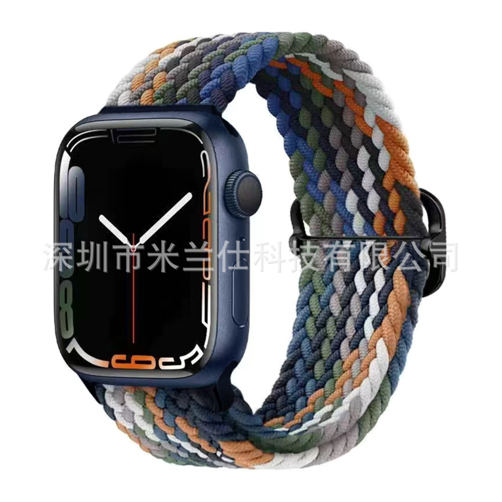 Nylon tejido para Apple iwatch456789 Apple ultra2 hebilla deslizante elástica S9 correa de reloj fabricante