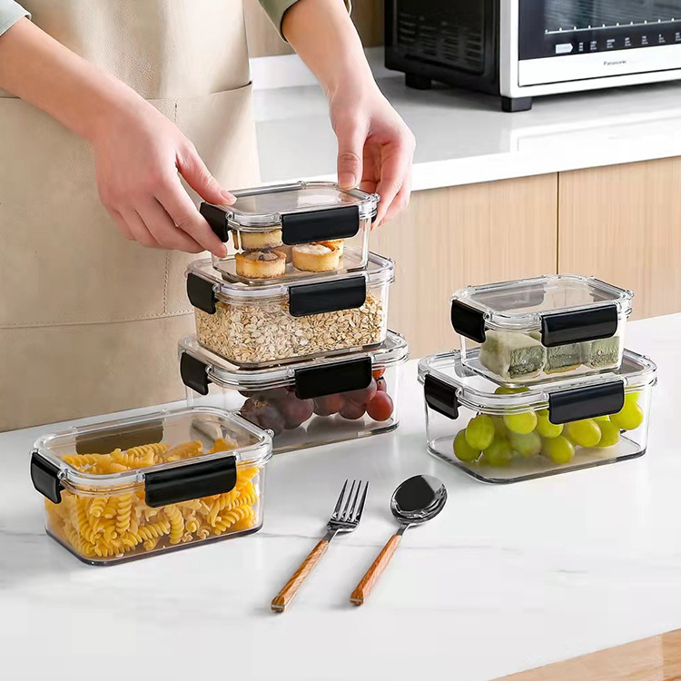 Contenedor de Alimentos Hermético de Plástico PET para Refrigerador