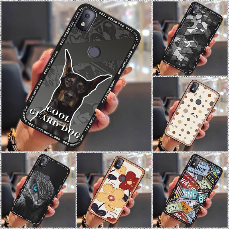 Suitable for TCL Phone Case Full Edge Cartoon Heat Dissipation Digital Dustproof New Funny Trend Simple Animation Soft Case