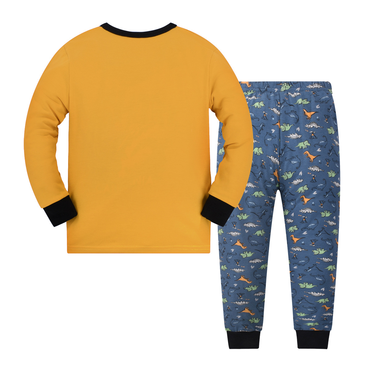 Pijamas para niños Otoño e Invierno Nuevos pijamas de dinosaurio para niños europeos y estadounidenses traje de homewear para niños de comercio electrónico transfronterizo