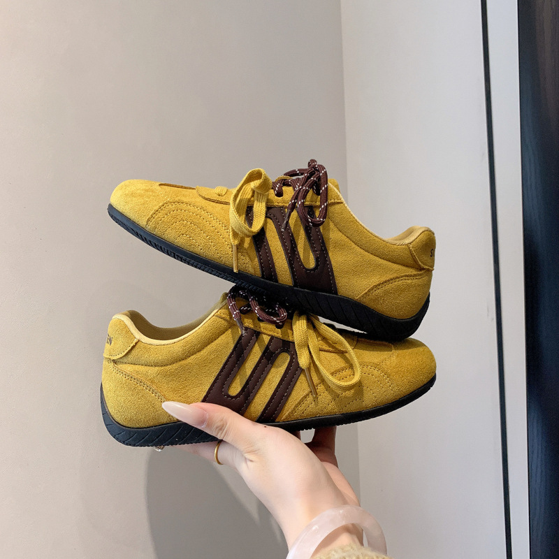 Retro Leopard Print Lace-Up German Training Shoes for Women 2025 Early Autumn New Style Height-Increasing Racing Shoes Versatile Casual Sneakers Retro Leopard Print Lace-Up German Training Shoes for Women 2025 Early Autumn New Style Height-Increasing Racing Shoes Versatile Casual Sneakers