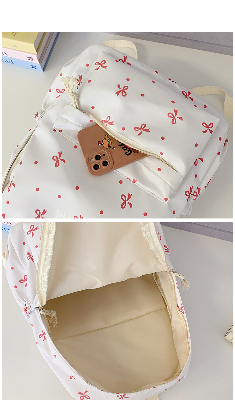 Japanese-style minimalist casual large-capacity backpack for middle and high school students, lightweight and trendy school daypack for girls