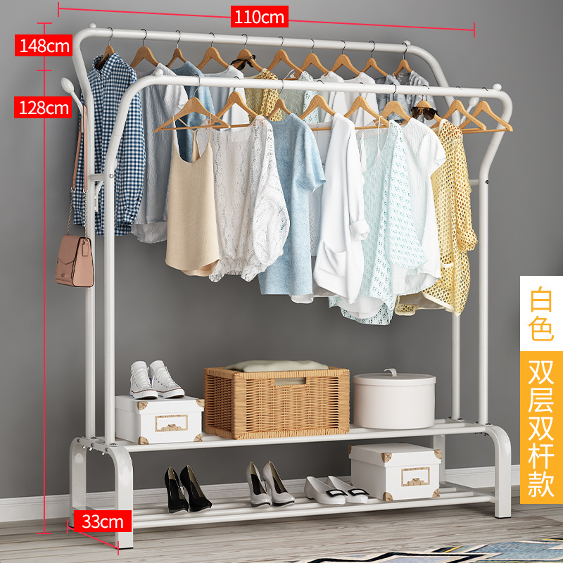 1 белый двухслойный двойной столб длиной 110 см. | 4 крючка для веток деревьев — цена 49,9 юаней.