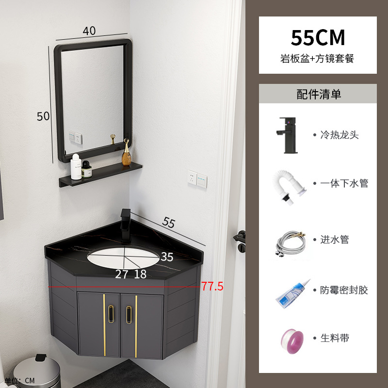 55 Lauren Black Gold Rock Plate Bowl + espejo cuadrado