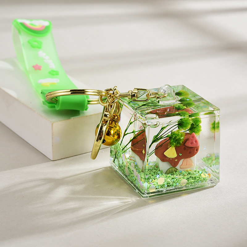 62g Weight Bag Pendant, Keychain Classification 1 Piece Quantity Daily Occasion Acrylic Material House Pattern Unisex Gender Cute Style Cute House Arylic Unisex Bag Pendant Keychain 3