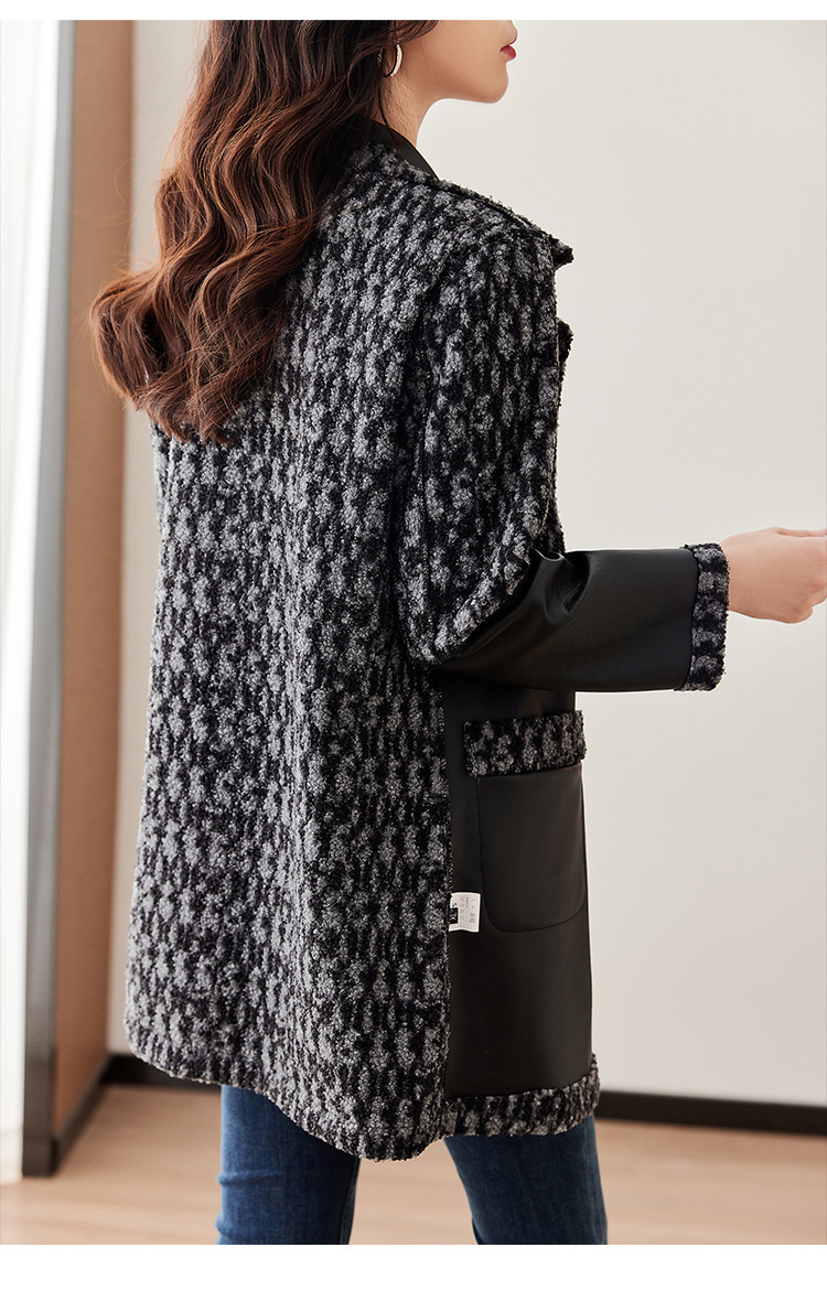 Women's Clothing new double sided Haining leather jacket_voghion.com