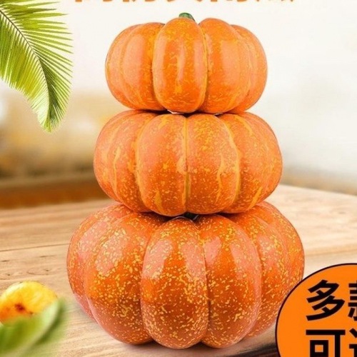 Pumpkin fruit and vegetable model large plastic fake vegetable props cabinet ornaments decoration manufacturers wholesale and delivery