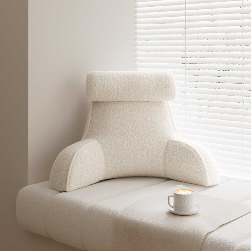 요추베개-루프벨벳-밀크화이트