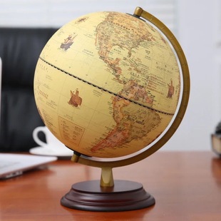 Luminous retro globe 3d three-dimensional suspension table lamp decoration for children Enlightenment students high definition for junior high school students