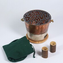 围炉煮茶彩铜分体火炉防烫安全轻松收纳提升茶室氛围感必备