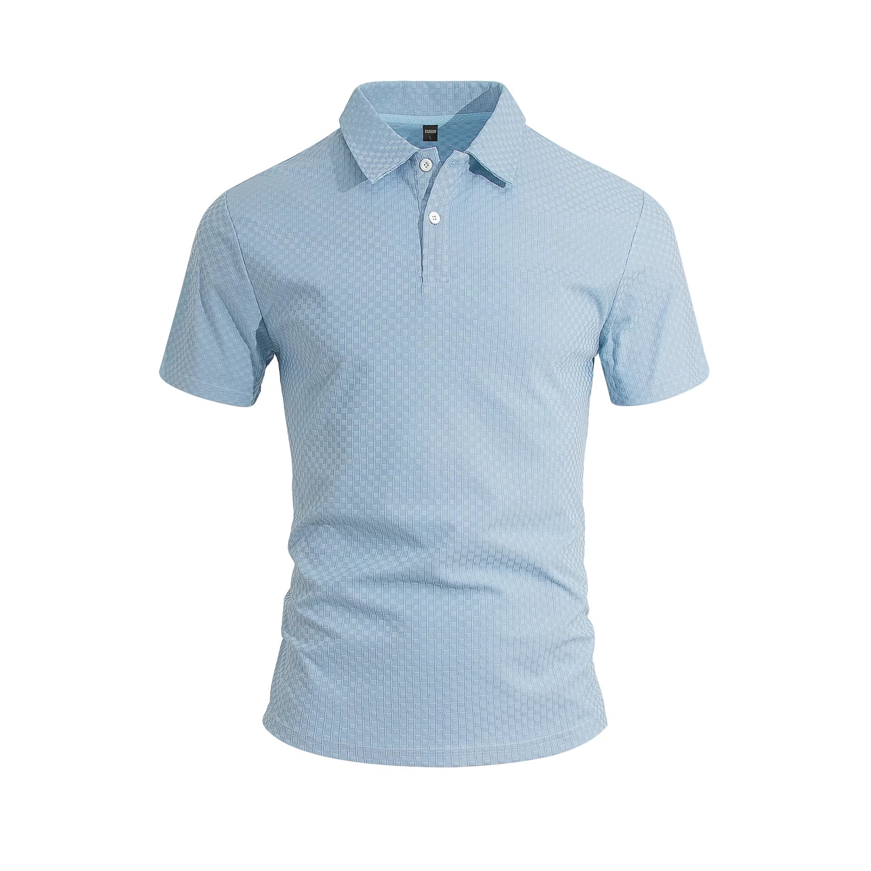 Transfronterizos Amazon verano hombre TK T-shirt de manga corta con solapa de cuadrillas de negocios casual básico versátil con solapa