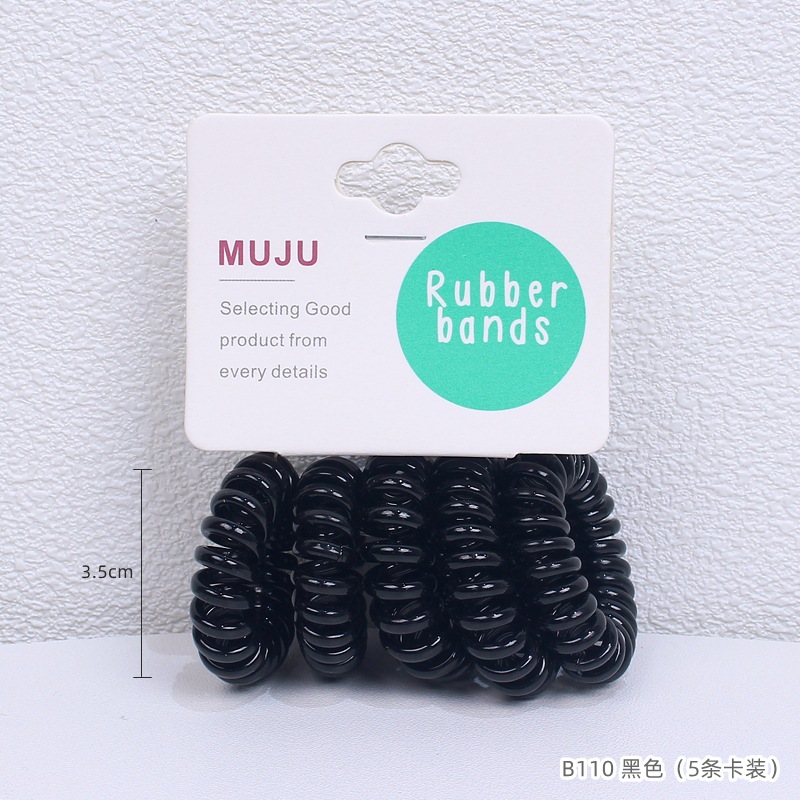 [Carga de tarjeta] sensación de alto nivel coreano de cabello de código de barras de moda de alta elasticidad de cabello anillo de cabello correa de cola de caballo