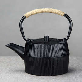 铁茶壶家用日式手工煮水壶功夫茶具电陶炉小容量茶壶套装软装摆件