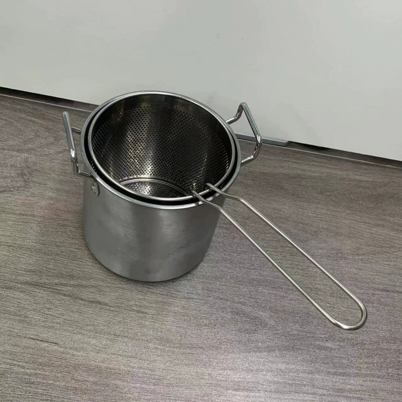 Нержавеющая сталь глубокий горшок японский стиль с фильтром газовый мини-горшок