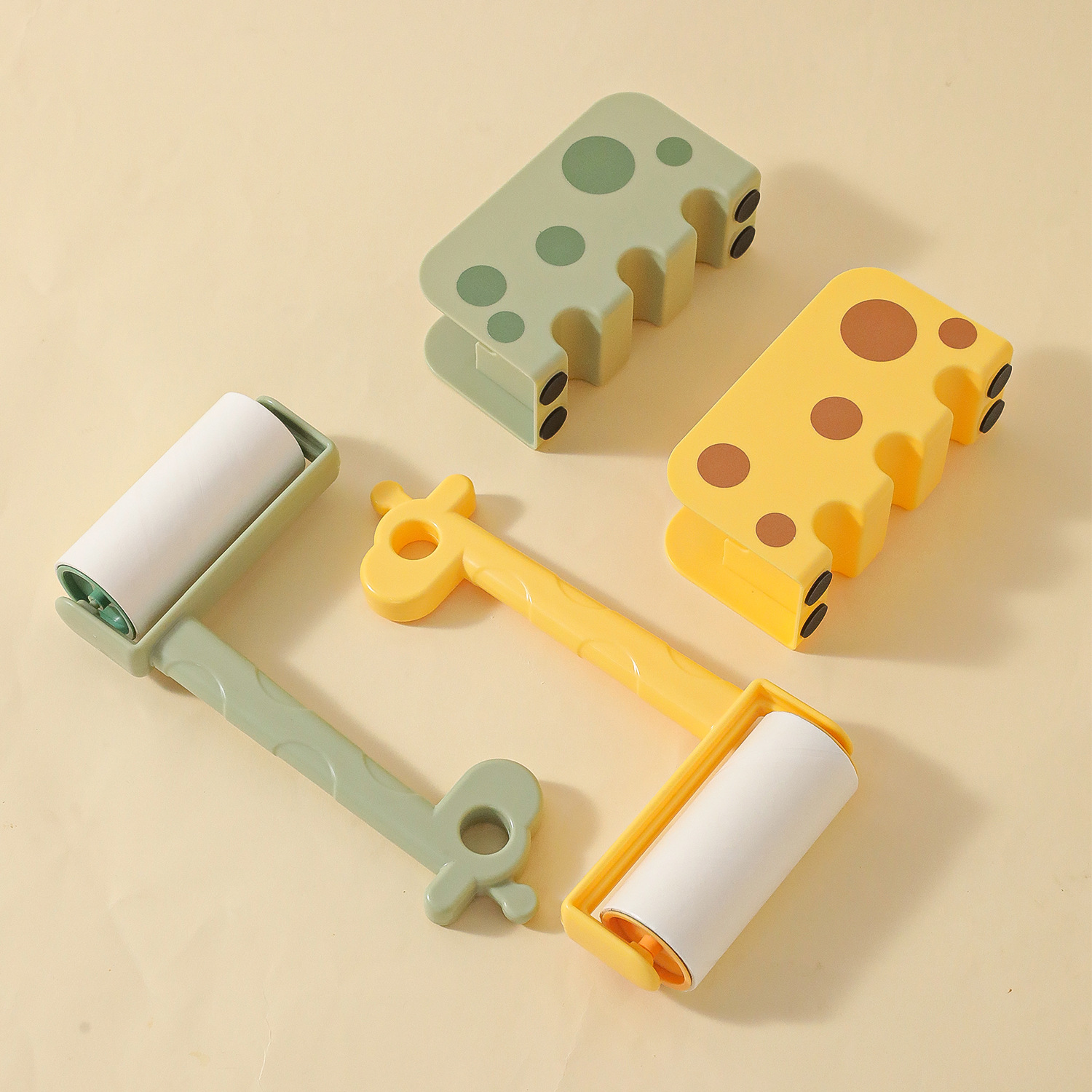 Pipitao original jirafa con base para colgar dispositivo de pegajosidad Cepillo de eliminación de pelo multifuncional