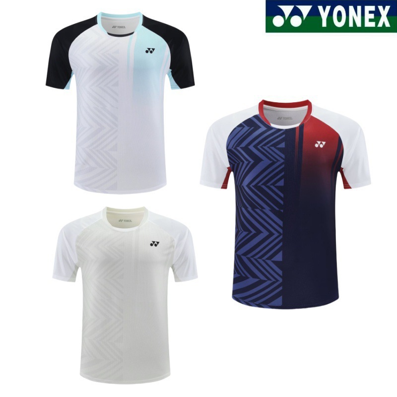 2025 New Yy Badminton Clothing for Men and Women, Summer Short-Sleeved Group Purchase Quick-Drying T-Shirt Sportswear Training Clothing