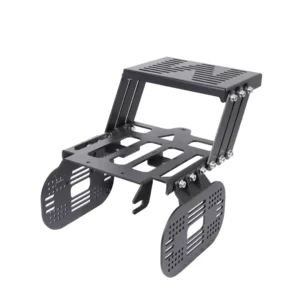 Cub CC110 Motosiklet Sürüşü Mobil Arxa Baqaj Teleskopik Kronşteyn Qara Yan Rəf