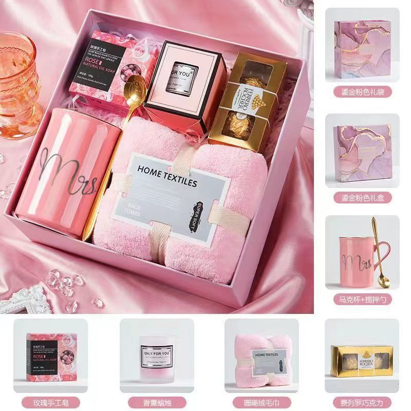 Recuerdos de boda, damas de honor, práctica caja de regalo de boda, regalo de cumpleaños creativo de alta gama, juego terminado