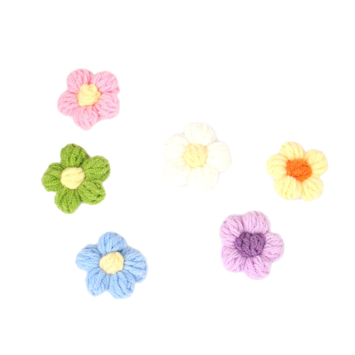 La versión coreana de la elegancia de flores de color creativas para adornos de automóviles, decoraciones de automóviles de alta calidad, flores de lana de la niña.