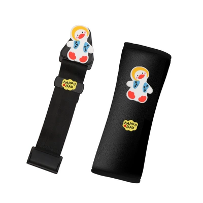 Children's Seat Belt Adjustment Seat belt shoulder pad - happy-duck-fixer-shoulder-pad
