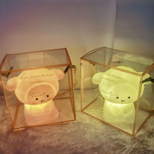 Ins-style small night light for bedroom, bedside lamp, wholesale, cute and adorable glowing toy, night market stall, children's gift