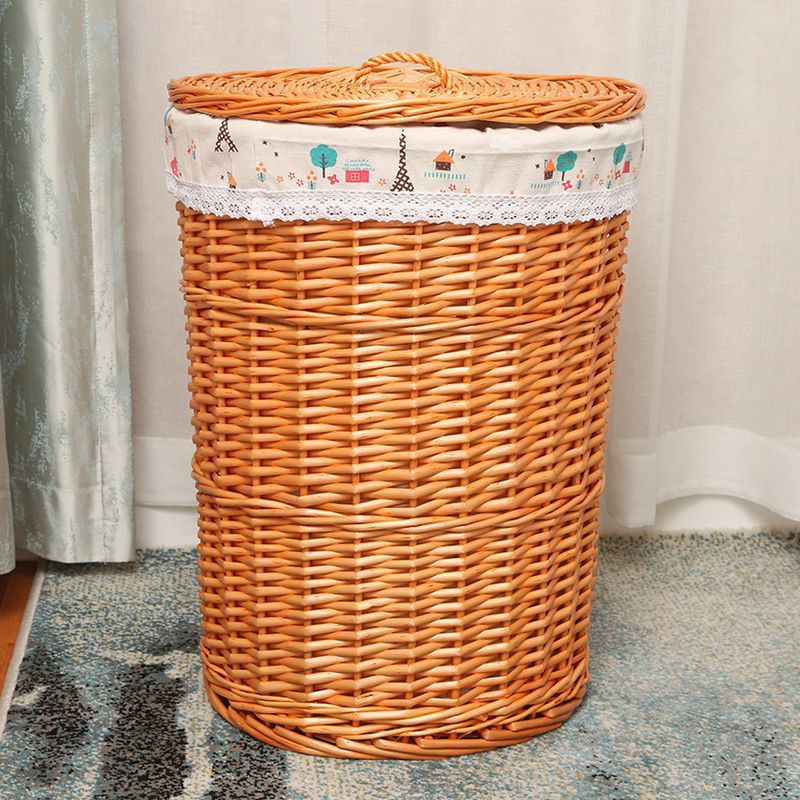 Cesta de almacenamiento de ropa sucia tejida de caña Cesta de ropa sucia Cesta de almacenamiento de ropa sucia