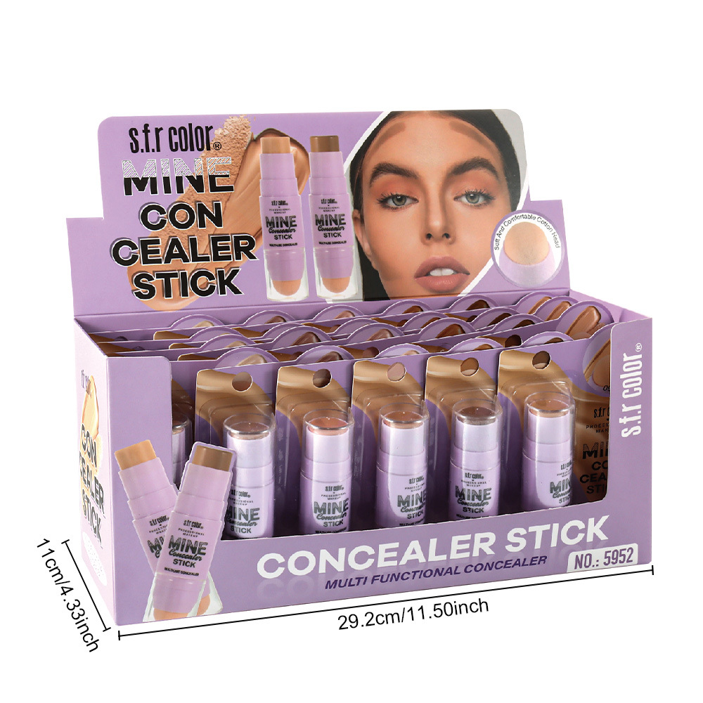 s.f.r color comercio exterior maquillaje al por mayor estereoscópico natural mantenimiento de maquillaje de doble cabeza varilla con esponja cabeza