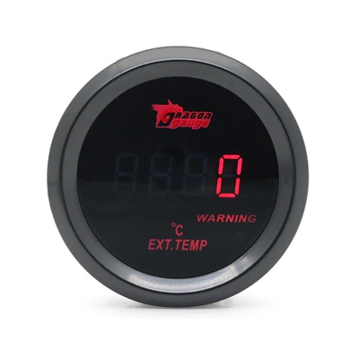 automobile instrument, Digital Display 12V Red Light Car - exhaust-gas-meter