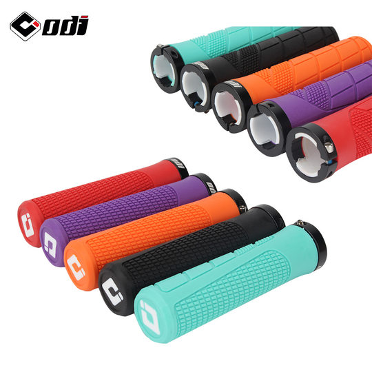 American ODI rubber grip mountain bike grip lockable non-slip shock absorbing dead flying folding bike riding grip