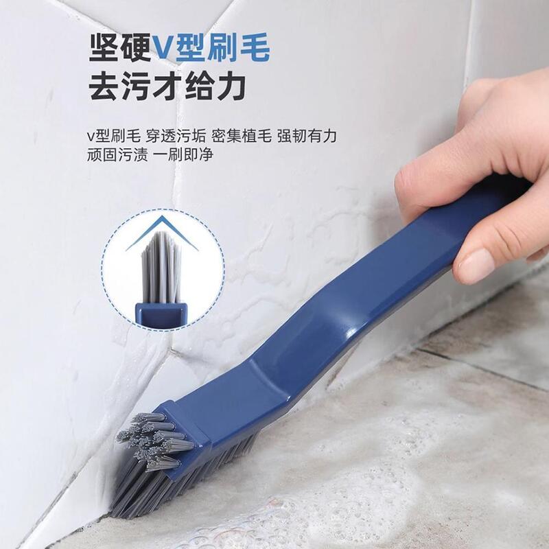 New Gap Brush Multifunctional Plastic Cleaning Brush Household Kitchen Bathroom Brush Clip Cleaning Wholesale