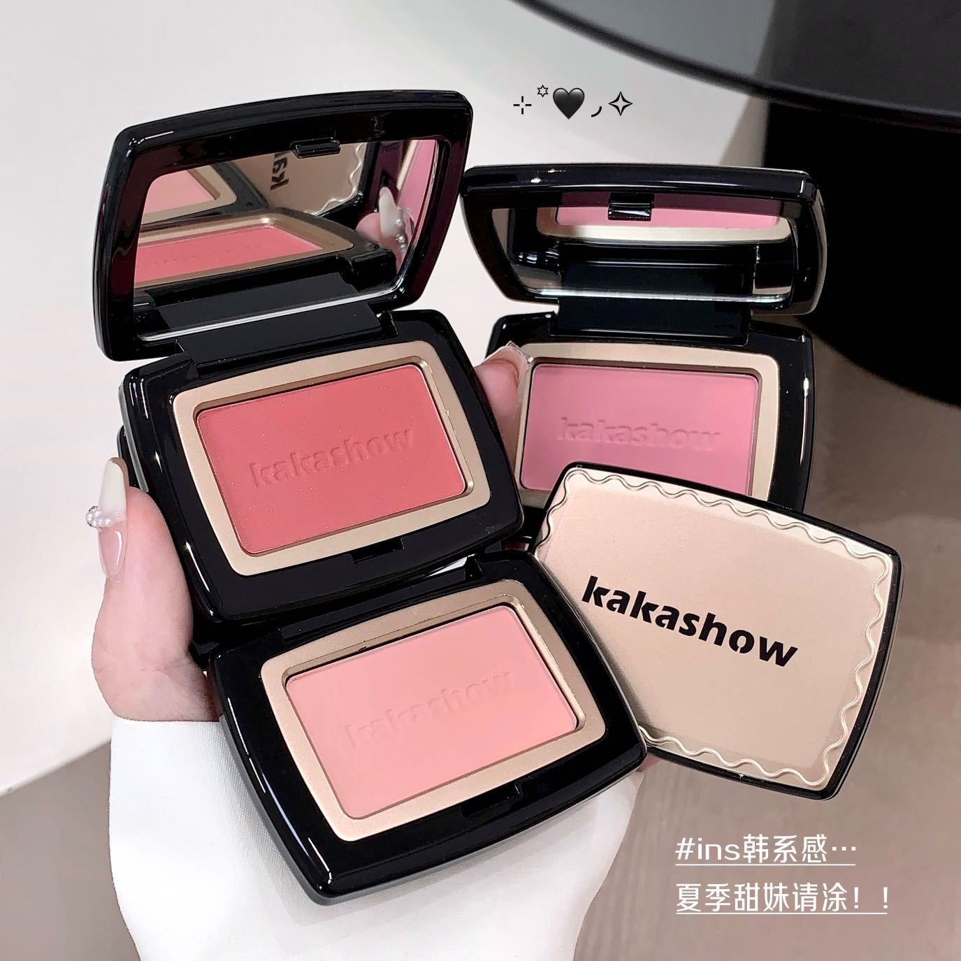Makeup Kakashow Soft Mist Blush for Women, Natural Nude Makeup, Color Enhancement, Complexion Improvement, Contouring Rouge