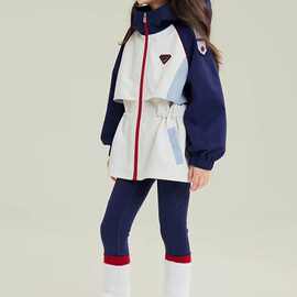女童外套2026秋季正品新款大童童装儿童秋装可爱女孩拼色软壳上衣