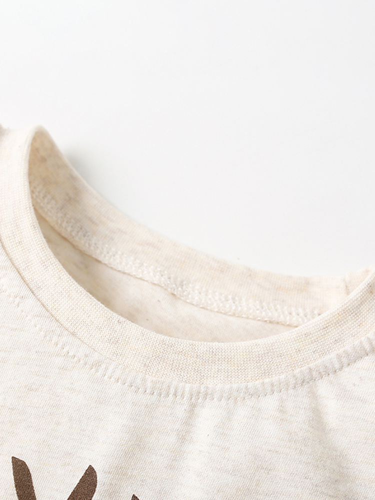 Camiseta para niños Verano de manga corta para niños Ropa infantil europea y americana nuevas letras de verano Camisa de algodón de dinosaurio Top moda