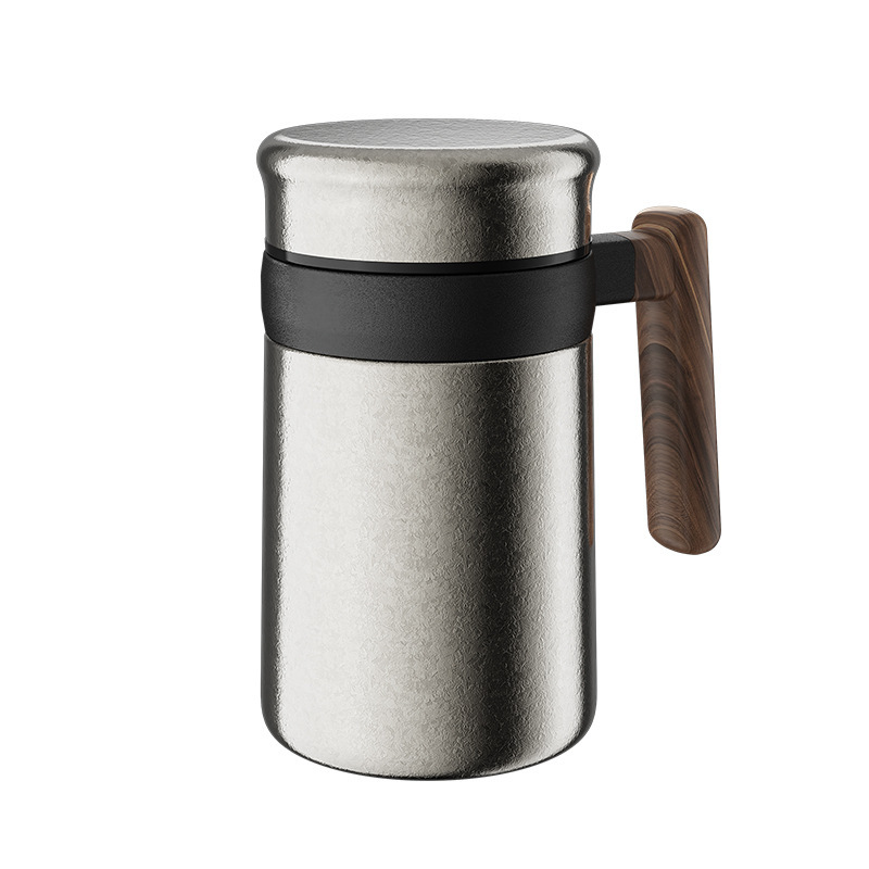 纯钛办公保温杯大容量带手柄钛杯茶水分离泡茶杯高档礼品杯带茶隔|undefined