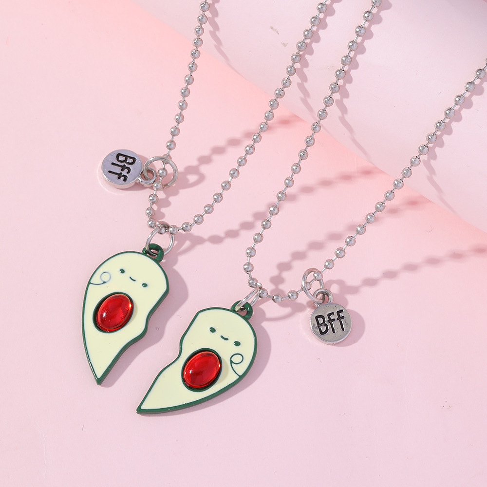 16g Weight Zinc Alloy Pendant Material Pendant Necklace Classification Zinc Alloy Chain Material cable chain Chain Type 1 Set Quantity Holiday, Daily Occasion Alloy Material Valentine'S Day Festival Letter, Heart Shape Pattern All Seasons Season Unisex Gender Enamel Design Cute Style Cute Letter Heart Shape Alloy Cable Chain Pendant Necklaces Wholesale 12