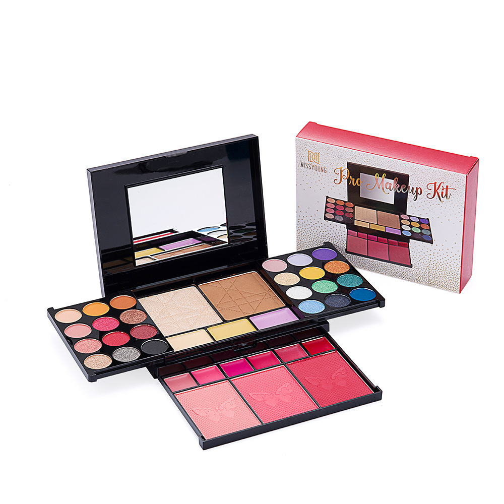 MISS YOUNG's new 38-color eyeshadow palette, contouring blush, lip gloss and makeup set, cross-border e-commerce for foreign trade beauty products undefined