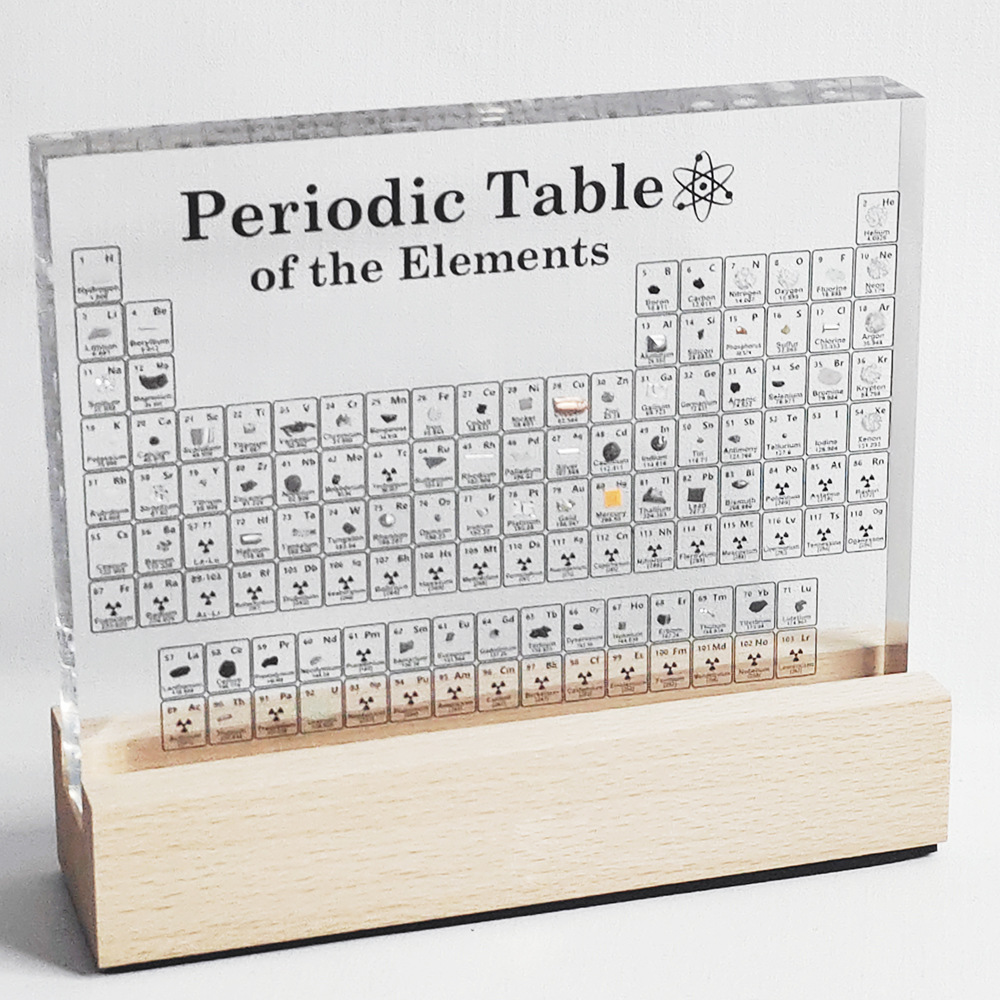 化学元素周期表元素实物摆件亚克力桌面创意生日六一儿童节小礼物
