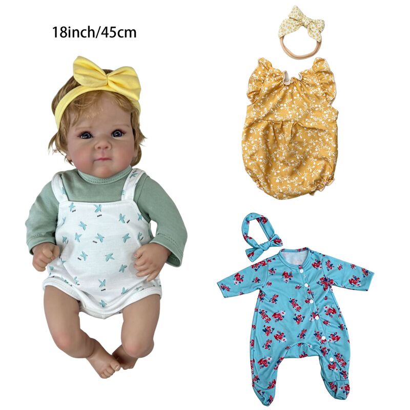 50cm New Cross-Border Simulation Baby Doll Set (Doll + Three Outfits) with Exquisitely Hand-Painted 3D Skin 50cm New Cross-Border Simulation Baby Doll Set (Doll + Three Outfits) with Exquisitely Hand-Painted 3D Skin