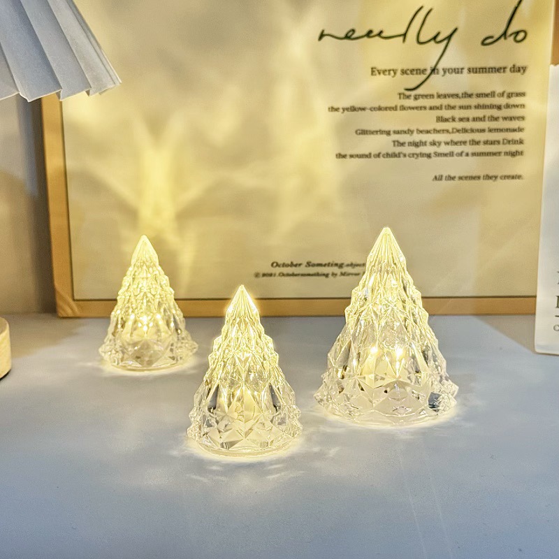 Lámparas de noche de montaña de nieve transfronterizas no enchufables decoraciones de escritorio de la habitación atmósfera de regalo de cumpleaños para chicas image 3
