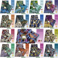 African Vlisco grand super wax cotton fabric非洲蜡染布洒金棉