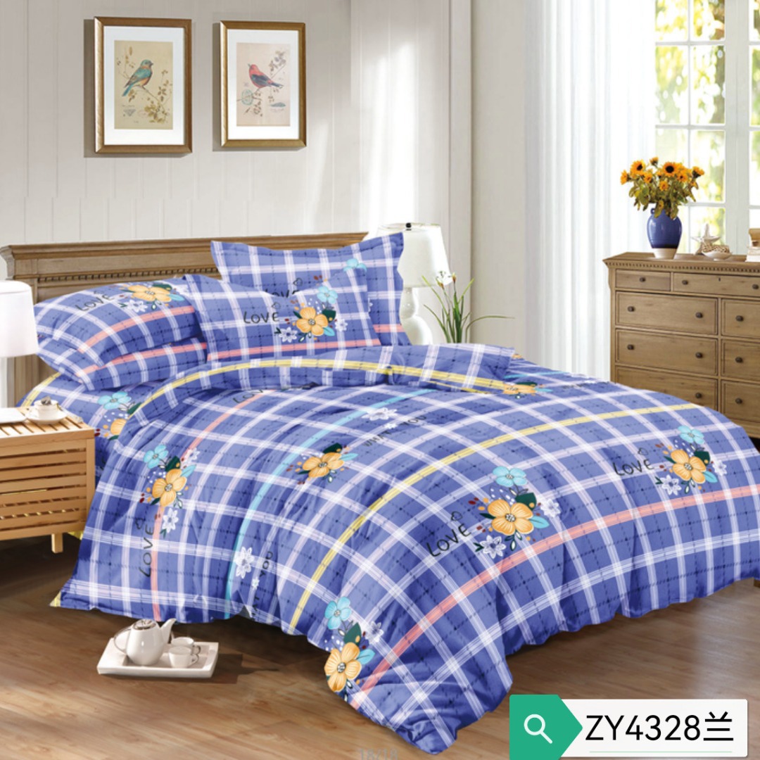 企宣植物羊绒床上用品面料 芦荟绒四件套被套床单布料