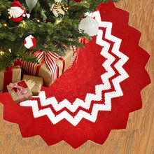 2023新款现货圣诞树裙圣诞节装饰用品圣诞树垫针织腈纶圣诞树围裙