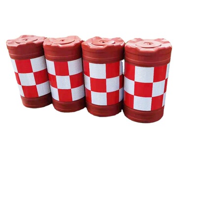 Intersection Bull barrel thickening traffic Water Sand buckets Highway Bull barrel Reflective Warning Cylinder Rotational