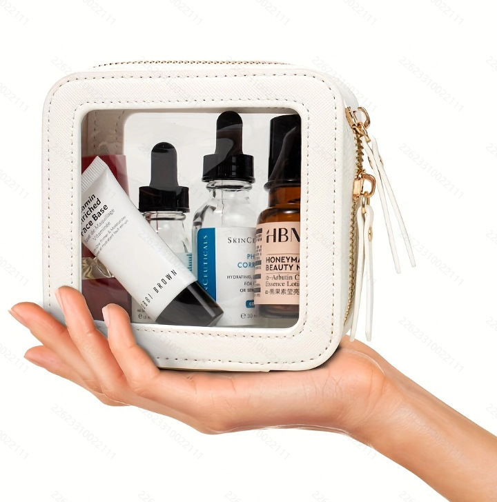 이중 투명 흰색