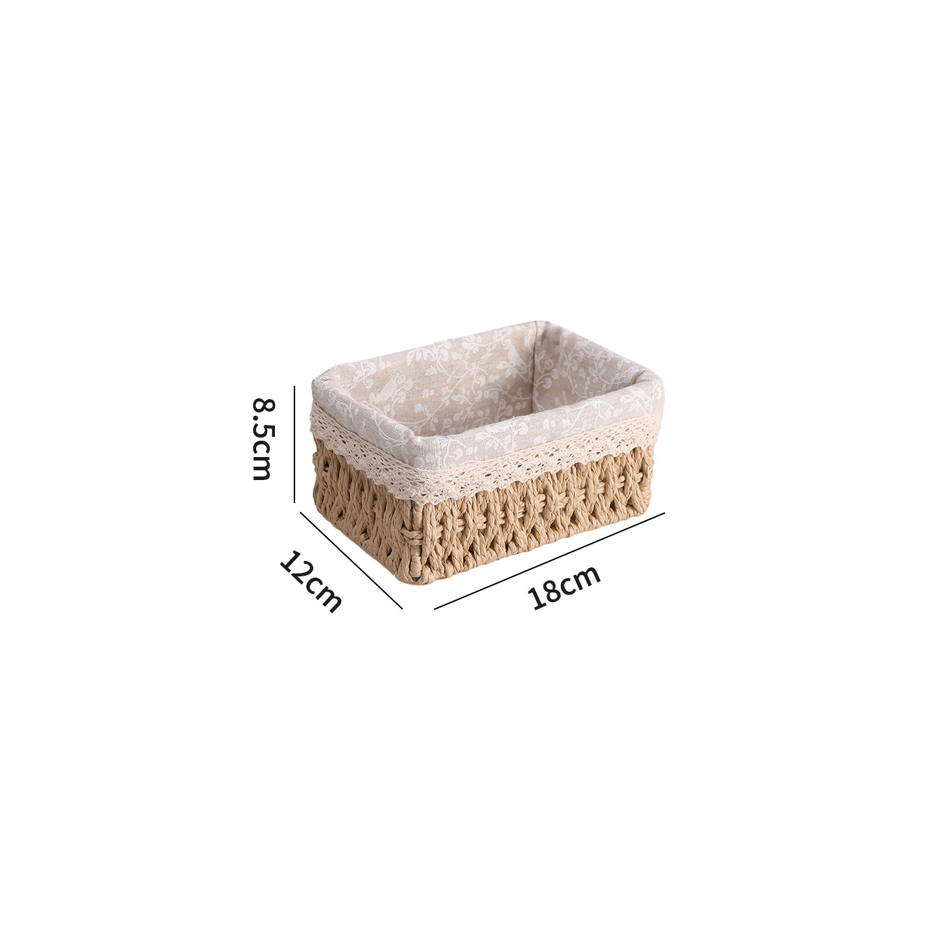 Transfronterizo trenzado cesta de almacenamiento mesa de té caja de almacenamiento bocadillos cosméticos cesta de almacenamiento cajas de almacenamiento trenzadas