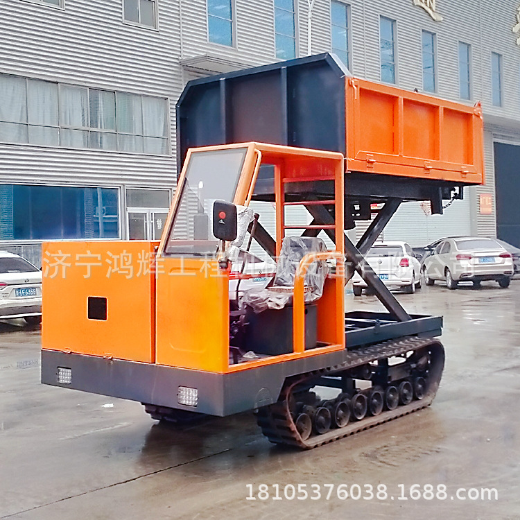 履带运输车拉玉米升降运输车 全地形履带运输车 履带转运车翻斗车