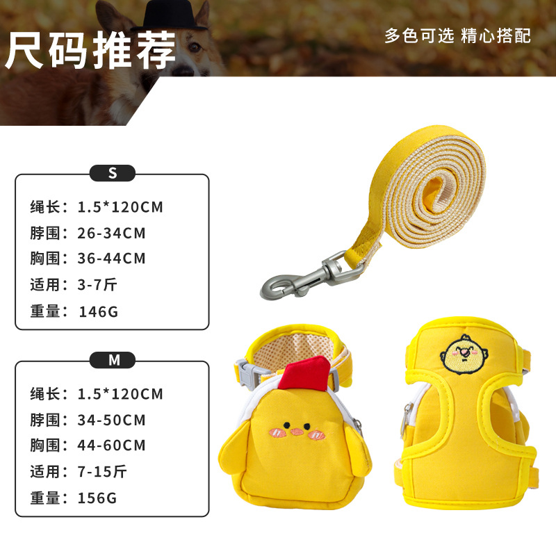 Nueva mochila de cuerda de tracción para gatos para evitar desprenderse, lindo pequeño gato, cinturón de pecho para mascotas en I