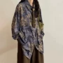 长袖印花宽松男女衬衣