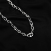 Brand necklace with pigtail hip-hop style suitable for men and women stainless steel for beloved, European style