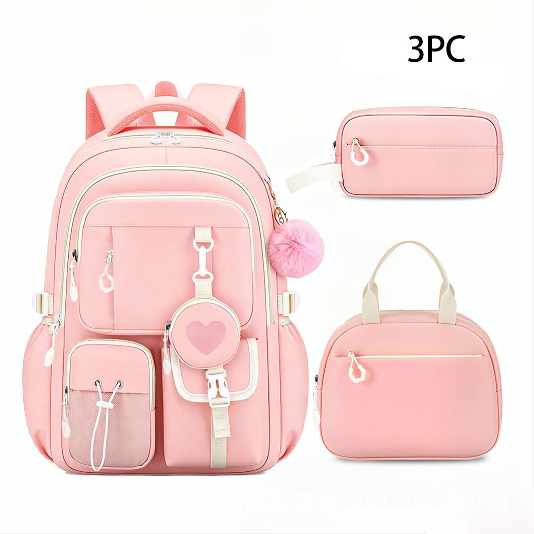 Nuevas mochilas transfronterizas para estudiantes de primaria, mochila de niñas de secundaria ligera y de gran capacidad.